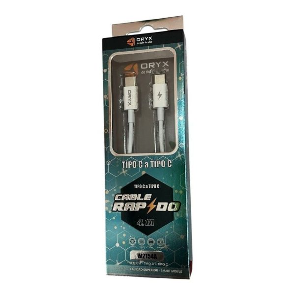 CABLE USB ORYX GOMA W2154 TIPO C a TIPO C 1M